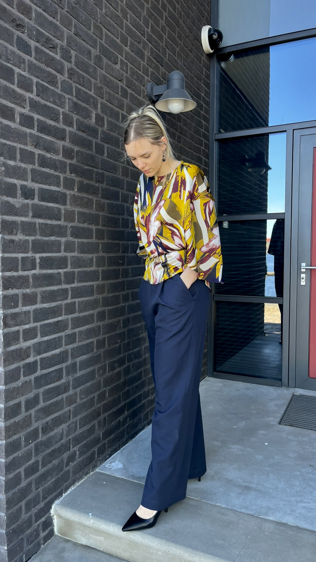 Satīna tops "Africa" | Pagarināts modelis ar kimono piedurknēm garām sievietēm - Image 3